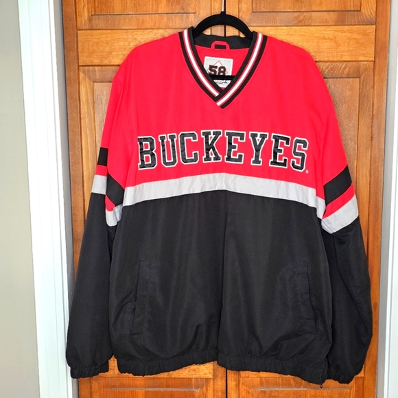 58 Sports Vintage Buckeyes Pullover Windbreaker Jacket | Men's XL - Picture 2 of 10